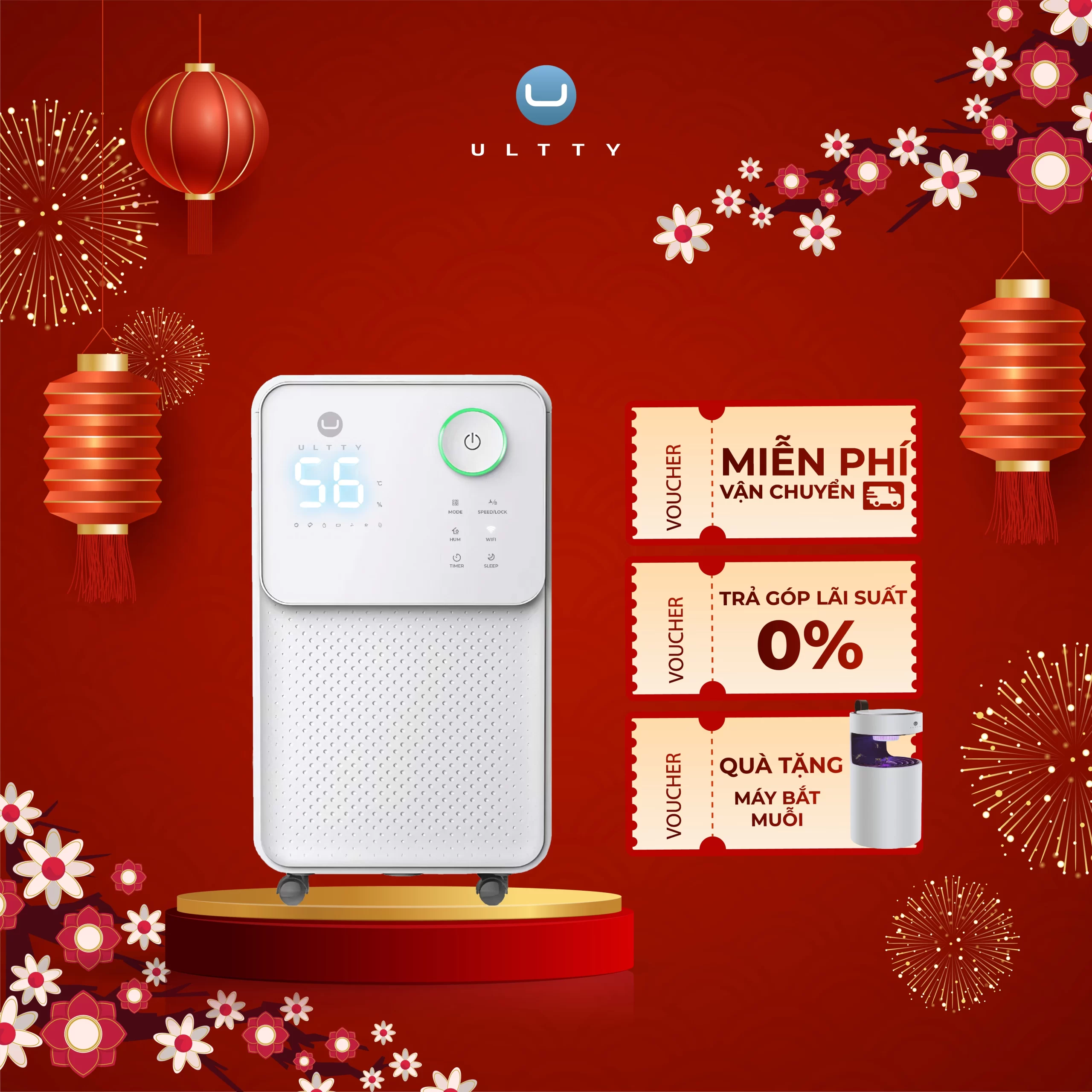 Máy hút ẩm & lọc không khí U-ULTTY LUK016