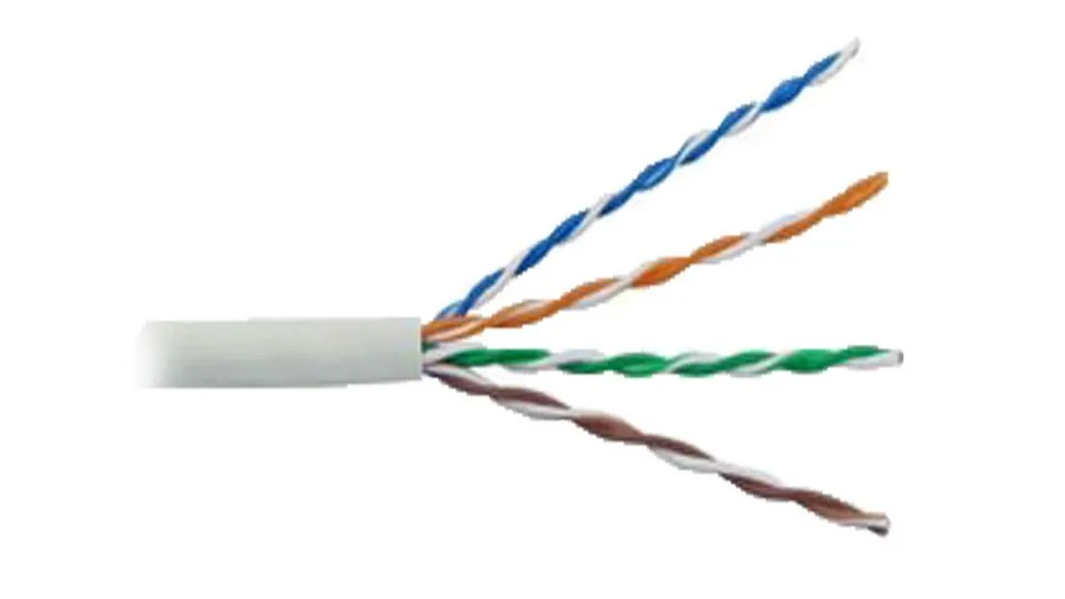 Dây cáp mạng UTP 24 AWG 4PRS PVC Cat 5E (Ghi) (m)
