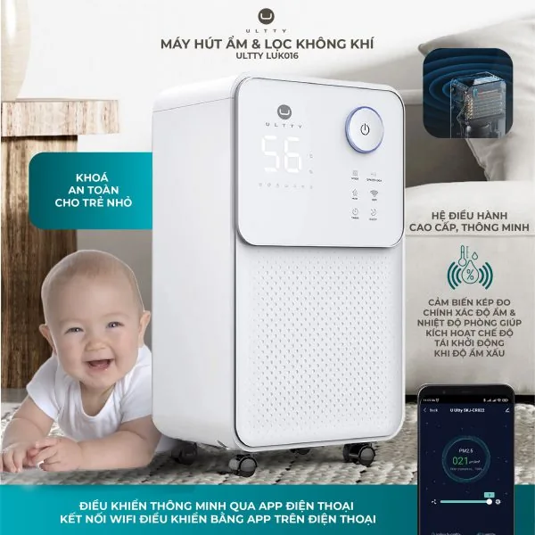 Máy hút ẩm & lọc không khí U-ULTTY LUK016 - Ảnh 4