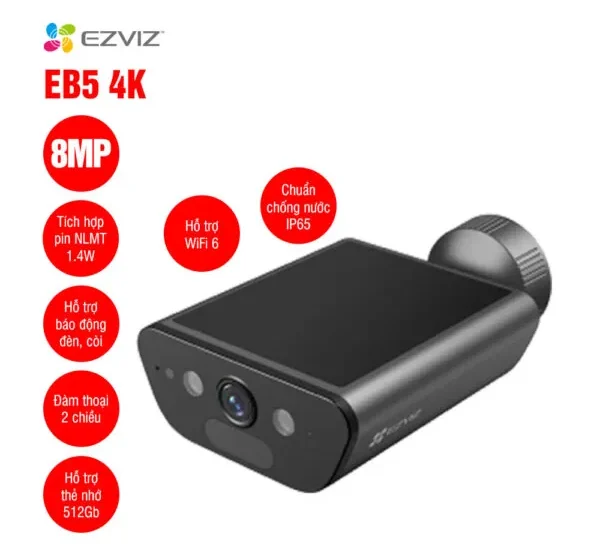 Camera Ezviz EB5 4K 8MP