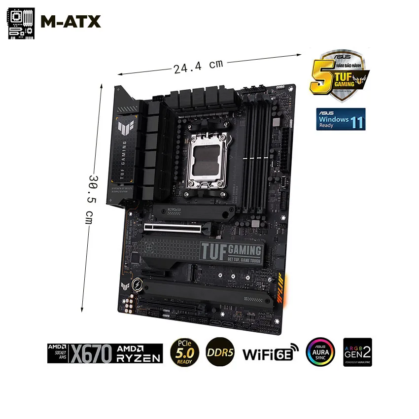Asus TUF GAMING X670E-PLUS WIFI - Ảnh 4