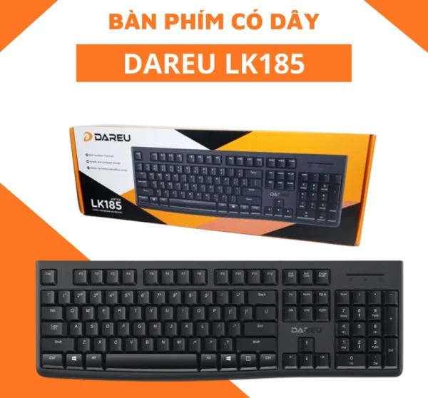 Bàn phím Dareu LK185 USB Black