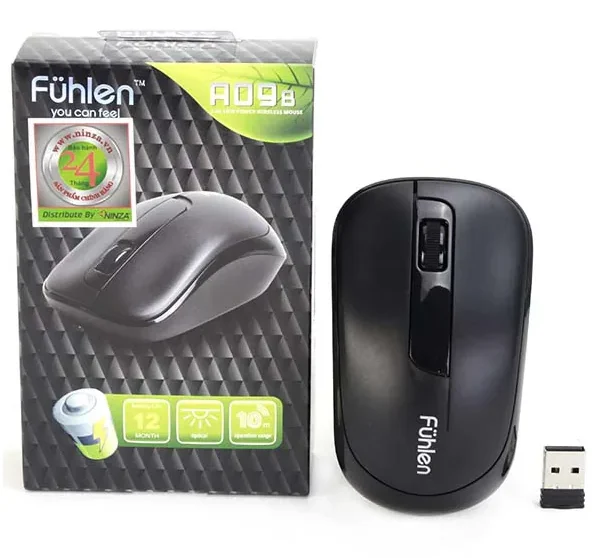 Chuột máy tính không dây Fuhlen A09B (Đen)