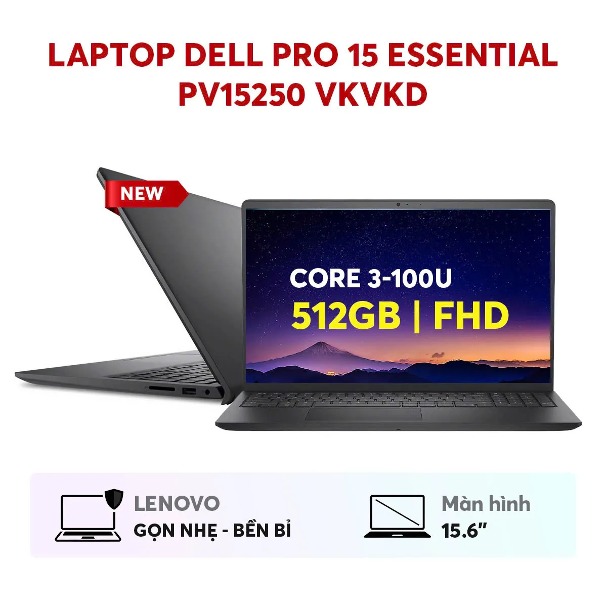 Laptop Dell Pro 15 Essential PV15250