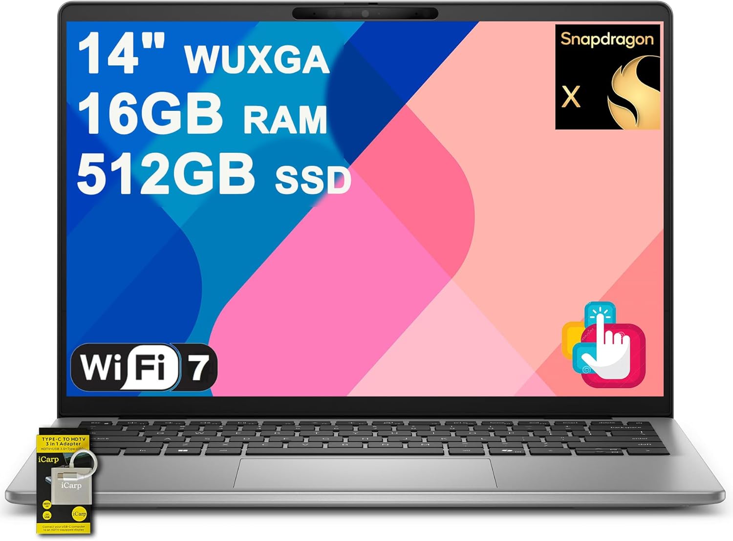 Amazon.com: Dell Inspiron 14 5441 Laptop 14" WUXGA IPS Qualcomm 8-core ...