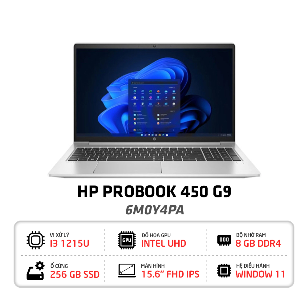 Laptop HP Probook 450 G9 6M0Y4PA (Core i3-1215U, RAM 8GB, 256GB SSD ...