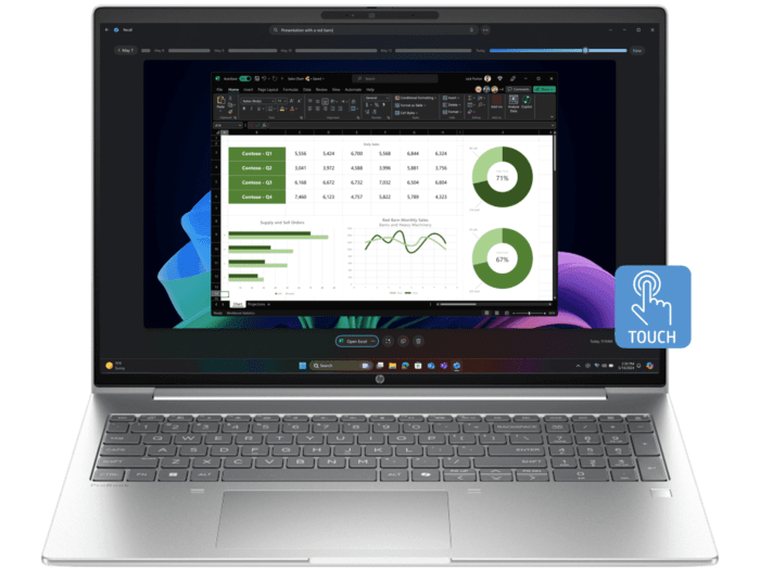 HP ProBook 4 G1i 14 inch Laptop AI PC, Silver - 14-inch (BP9F2PT ...
