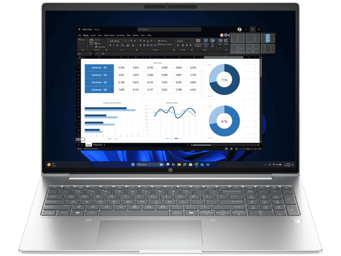 HP ProBook 4 G1i 16 inch Laptop AI PC, Silver - 16-inch (BP9D1PT ...