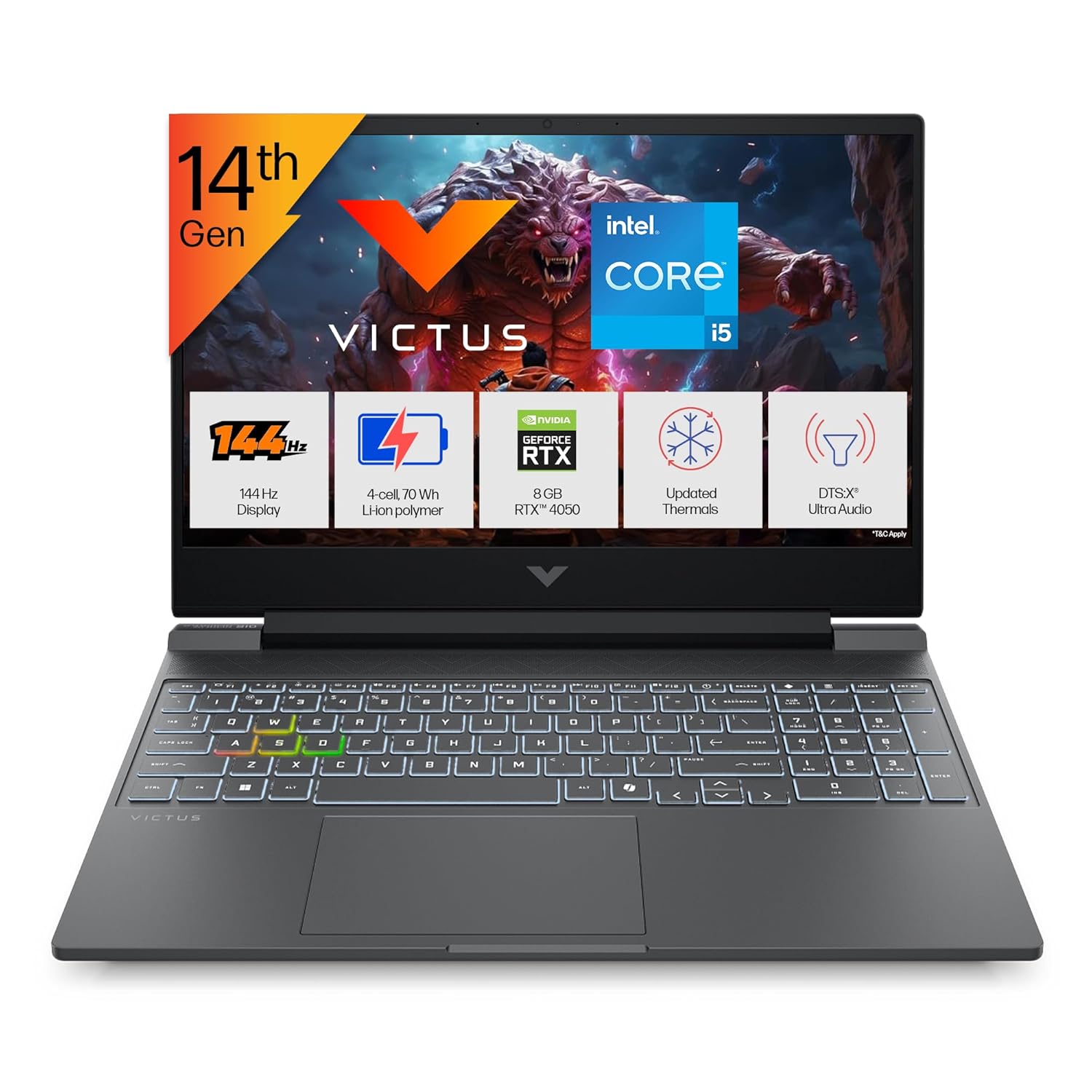 HP Victus, Intel Core i5-14450HX 14th Gen, 6GB RTX 4050, 24GB DDR5 ...