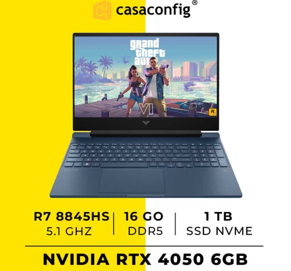 HP Victus 15 | R7 8845HS | 16GO DDR5 1TB SSD | RTX 4050 6GB - CasaConfig