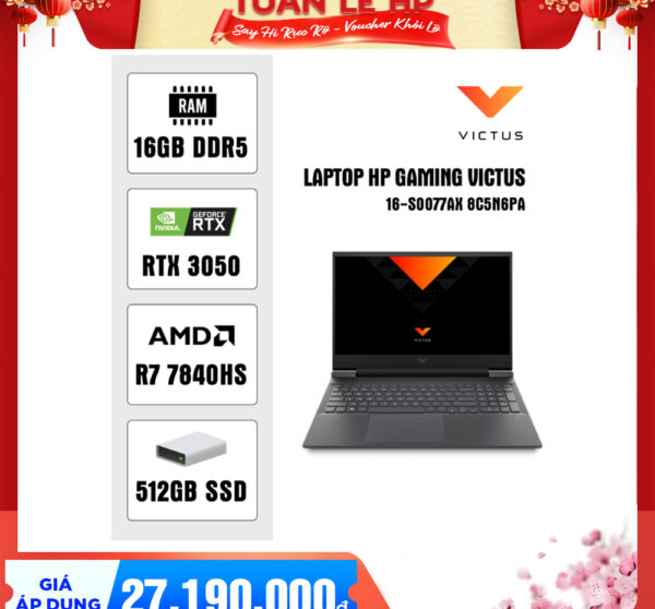 Laptop Victus 16-s0077AX 8C5N6PA R7-7840HS R7-7840HS