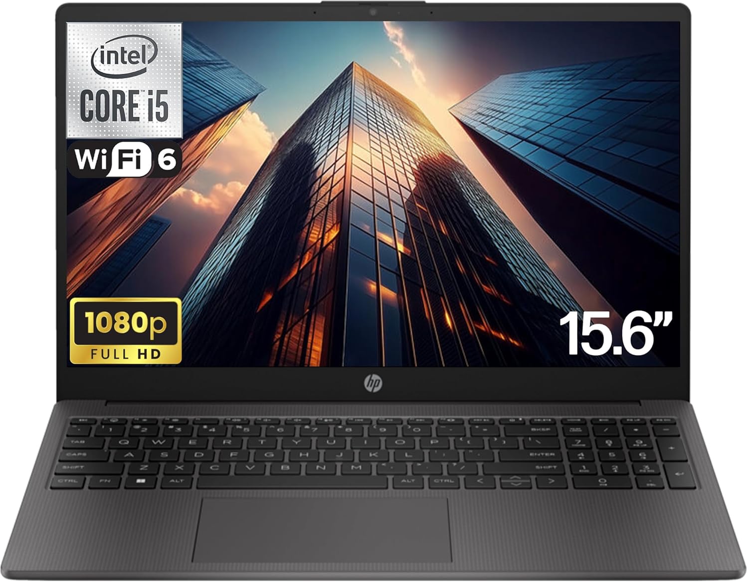 Amazon.com: HP 250 255 G10 Business Laptop 15.6" FHD Display, Intel ...