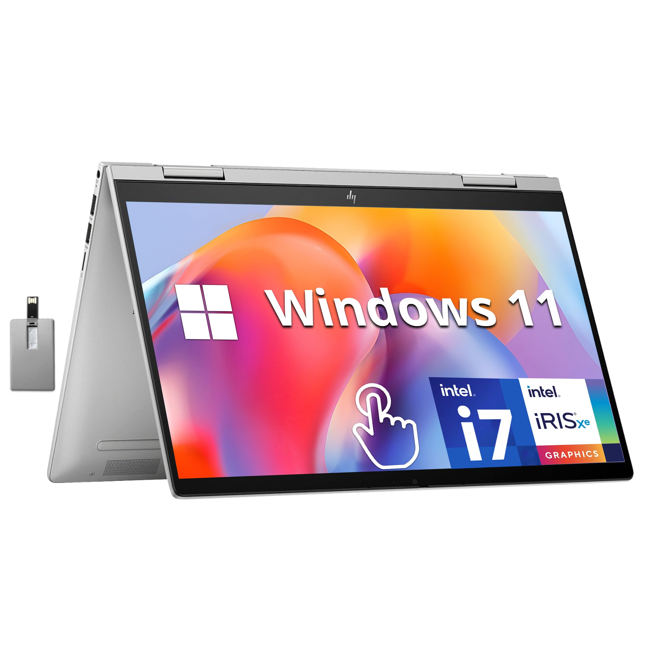 Amazon.com: HP Envy x360 2-in-1 14" FHD Touchscreen Laptop, Intel i7 ...