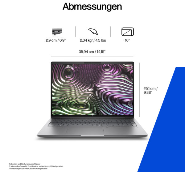 HP Zbook X G1i Intel Core Ultra 9 285H Mobiler Arbeitsplatz 40,6 cm (16 ...