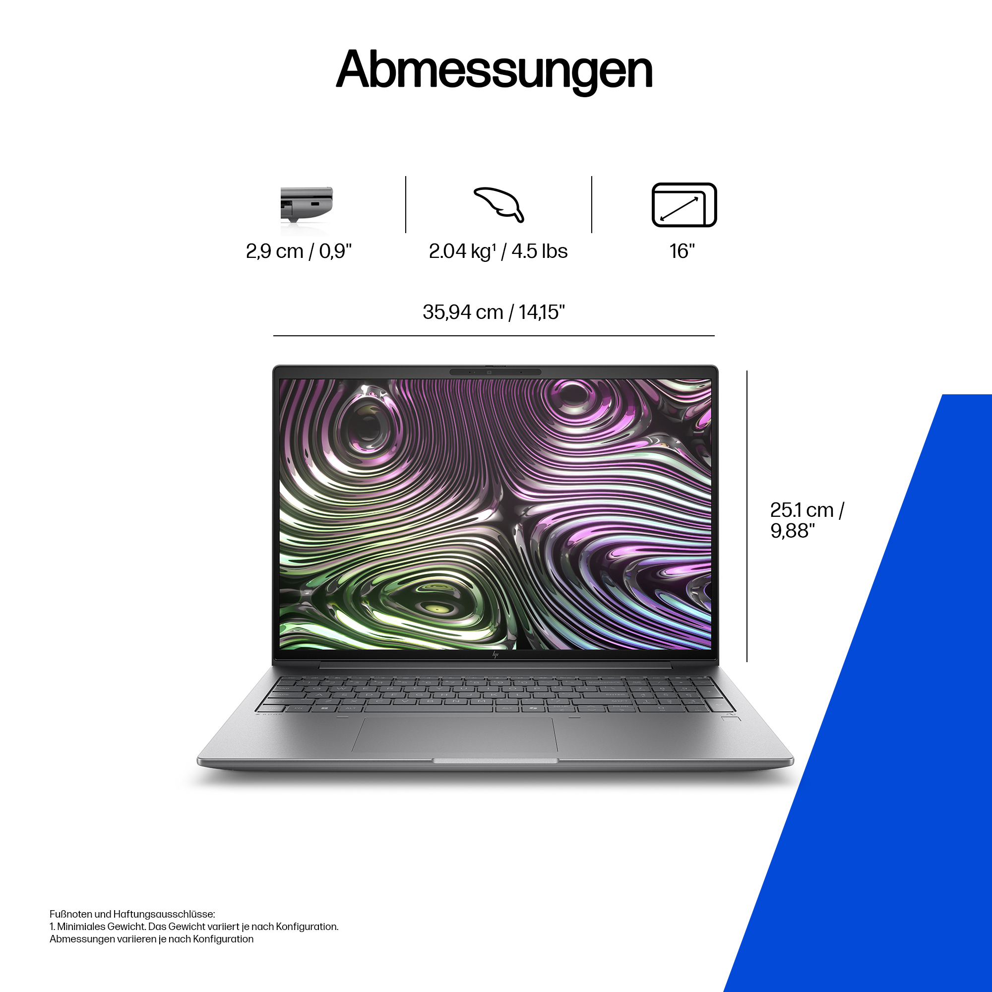 HP Zbook X G1i Intel Core Ultra 9 285H Mobiler Arbeitsplatz 40,6 cm (16 ...