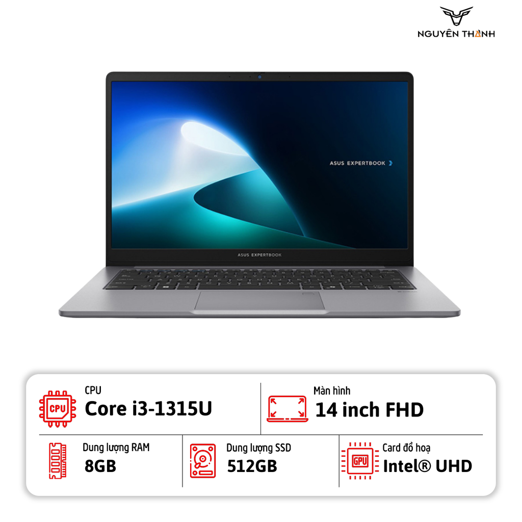Laptop ASUS ExpertBook P1403CVA i3 Gen 13 8GB 512GB Giá Tốt Ninh Bình