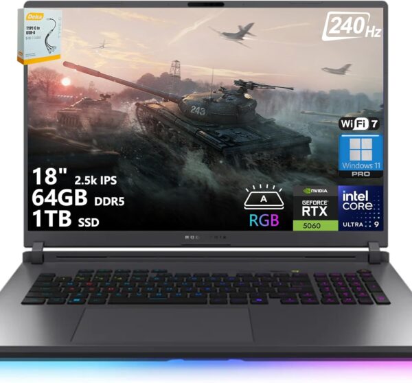 Amazon.com: ASUS ROG Strix G18 G815 Gaming AI Laptop | 18" 2.5k IPS ...