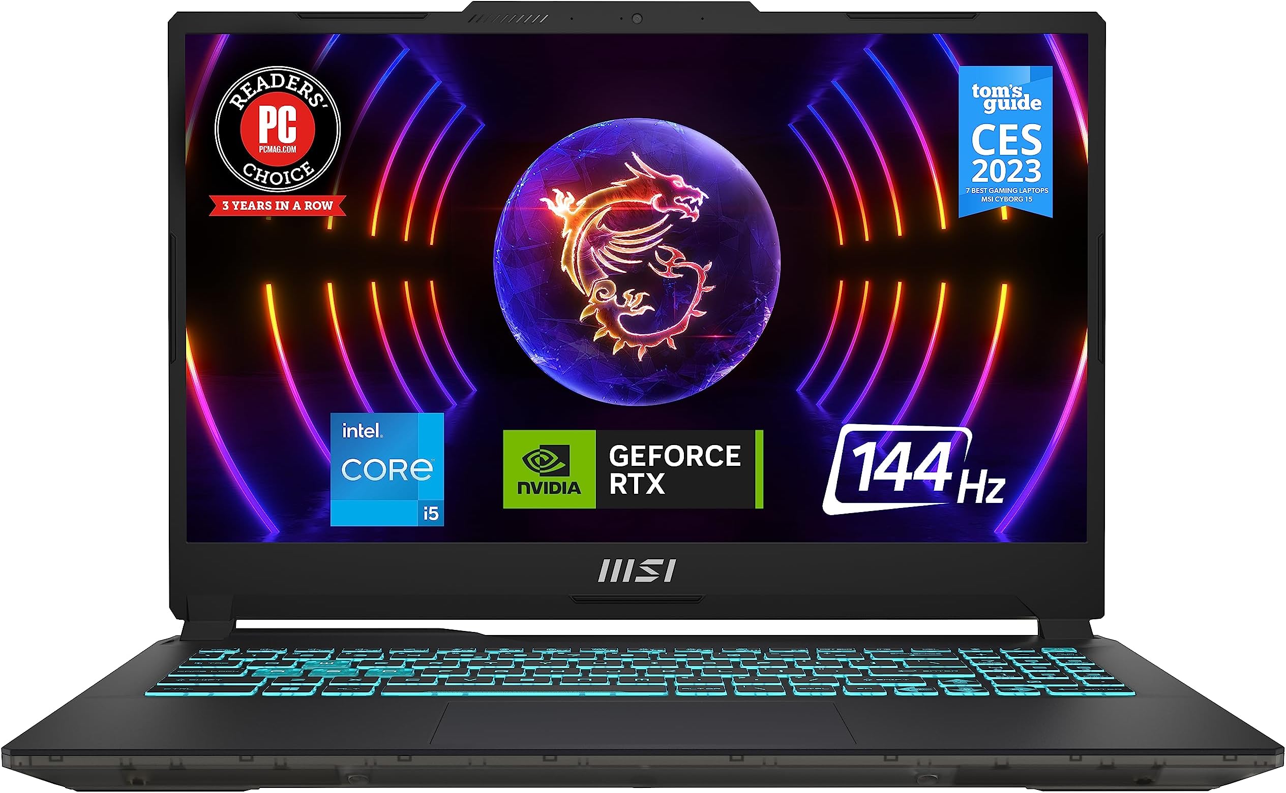 Amazon.com: MSI Cyborg 15 15.6" 144Hz FHD Gaming Laptop: Intel Core i7 ...