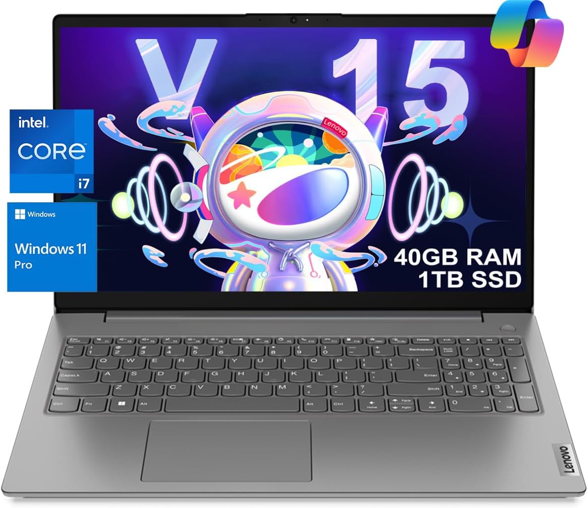 Amazon.com: Lenovo V-Series V15 Business Laptop, 15.6" FHD Display, AMD ...
