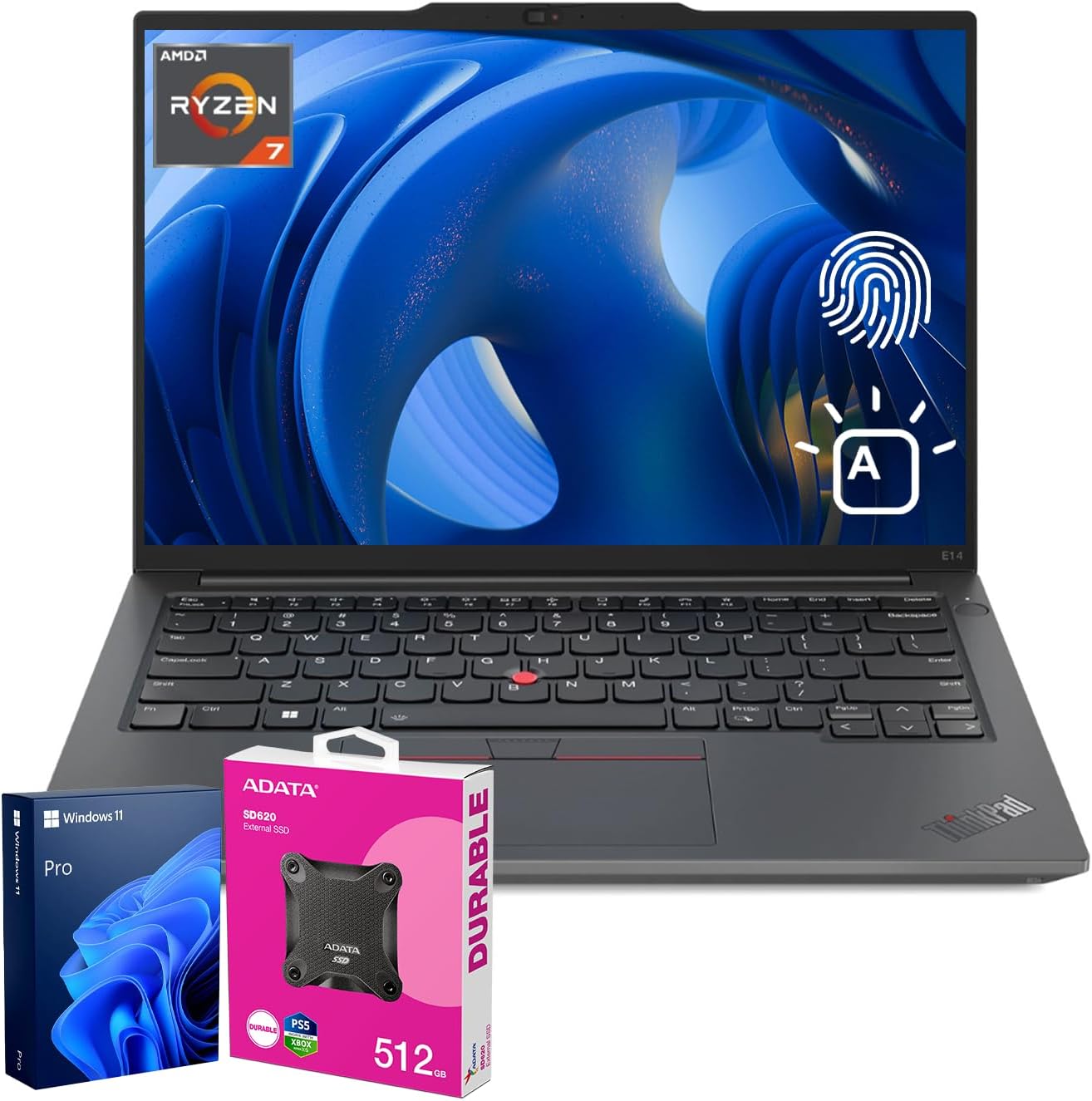 Amazon.com: Lenovo ThinkPad E14 Gen 6 Business Laptop, 14" WUXGA, AMD ...