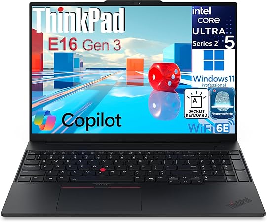 Amazon.com: Lenovo ThinkPad E16 Gen 3 Business Laptop, listo para ...