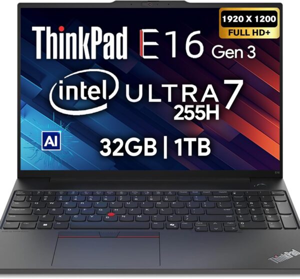 Amazon.com: Lenovo ThinkPad E16 Gen 3, 16" FHD+, Intel Ultra 7 255H ...