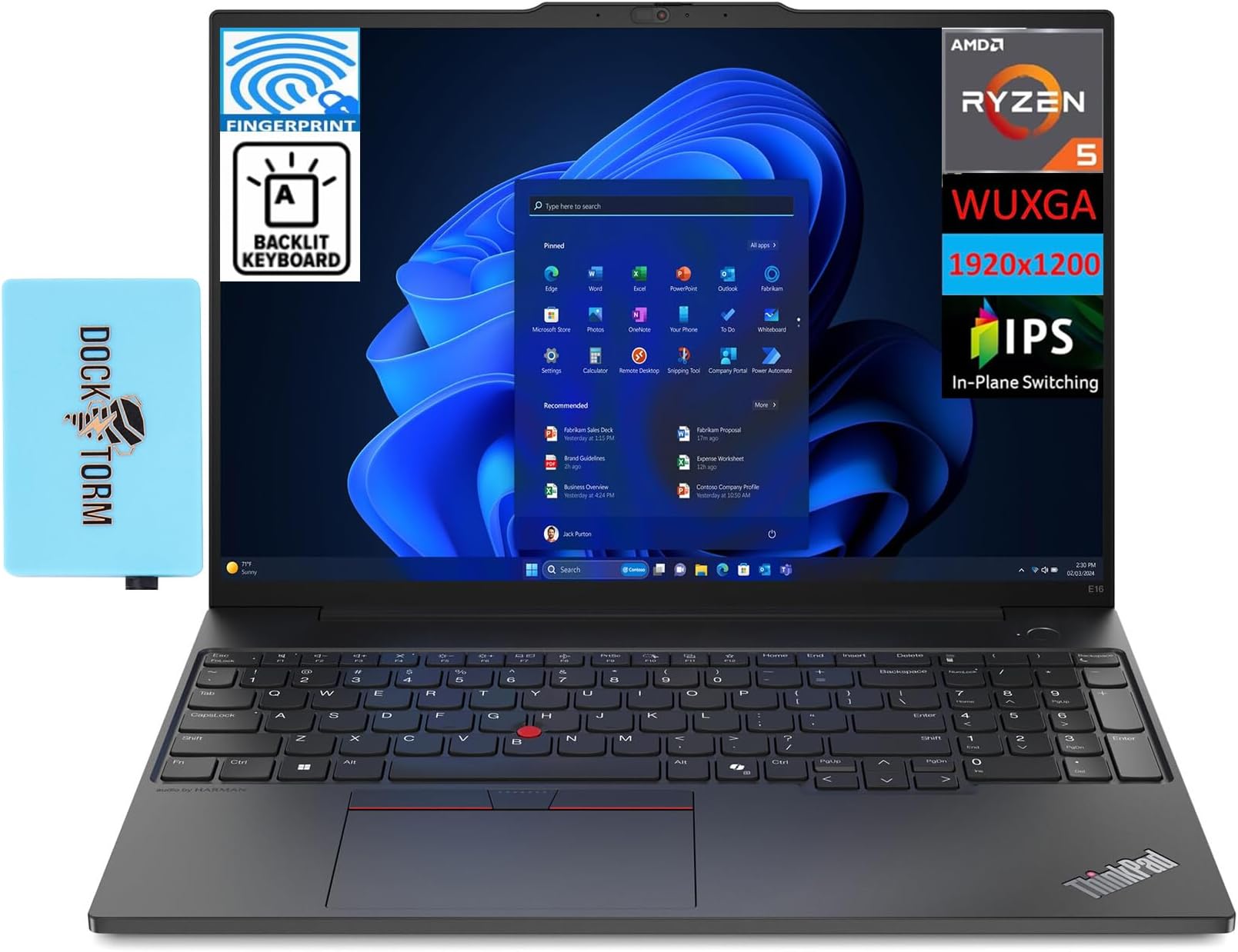 Amazon.com: Lenovo ThinkPad L16 16" FHD+ Business AI Laptop Computer ...
