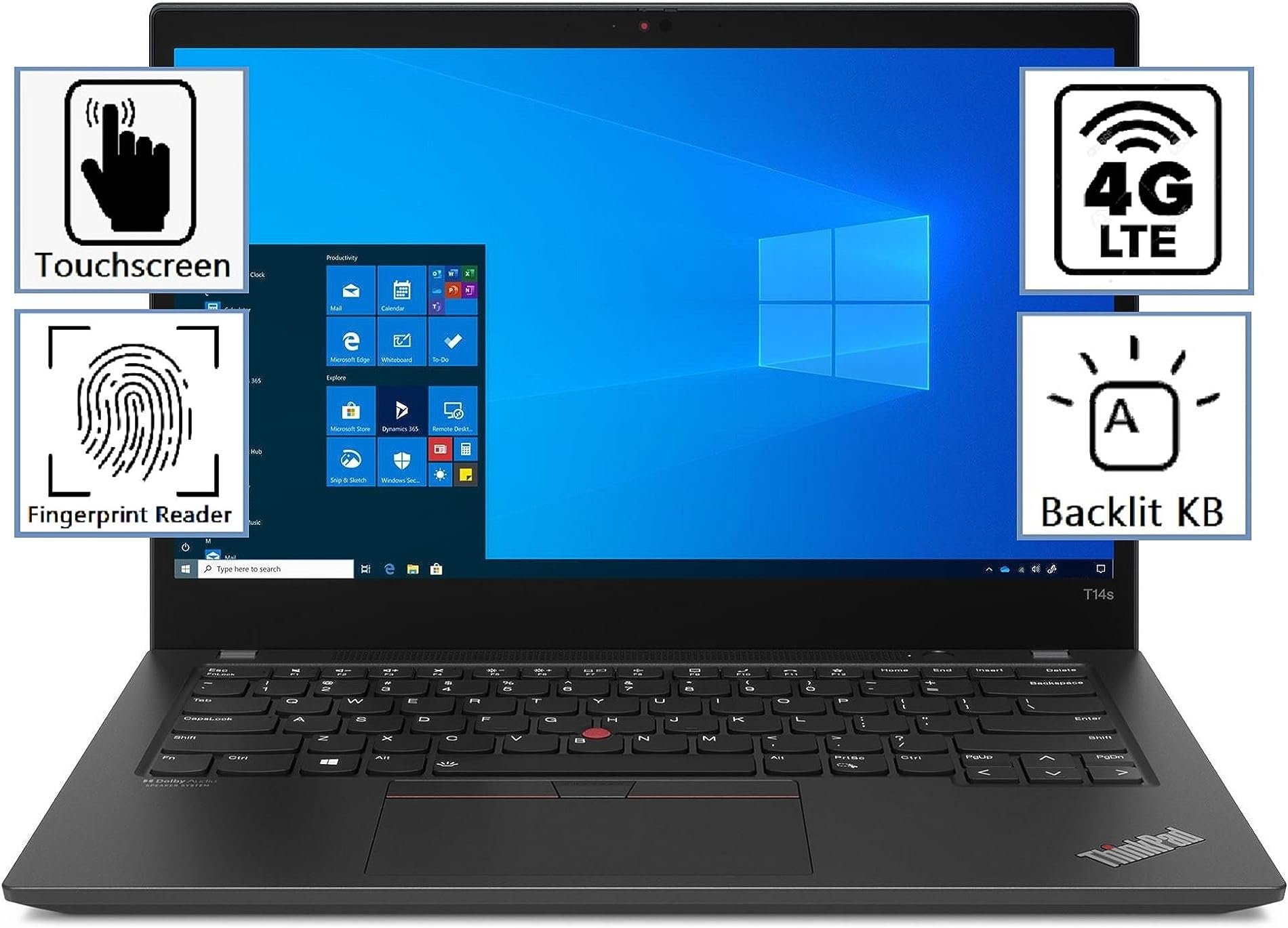 Amazon.com: Lenovo ThinkPad T14s Gen 4 21F6001BUS 14" Notebook - WUXGA ...