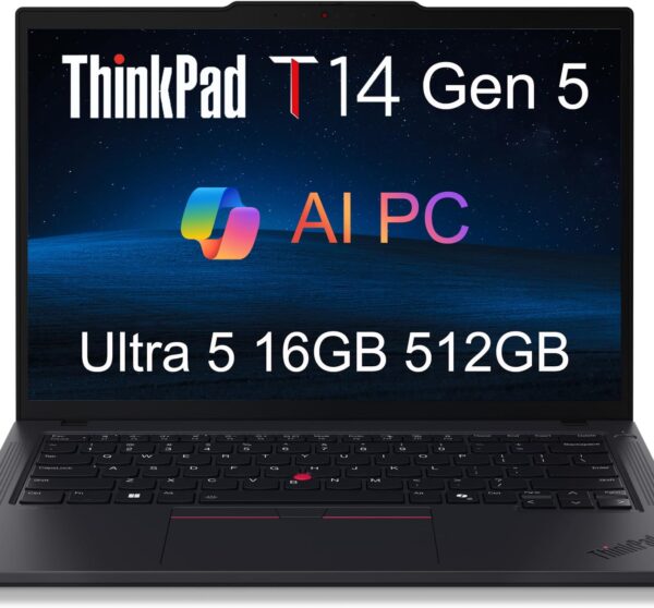 Amazon.com: Lenovo ThinkPad T14 Gen 5 Business Laptop (14" FHD+, Intel ...