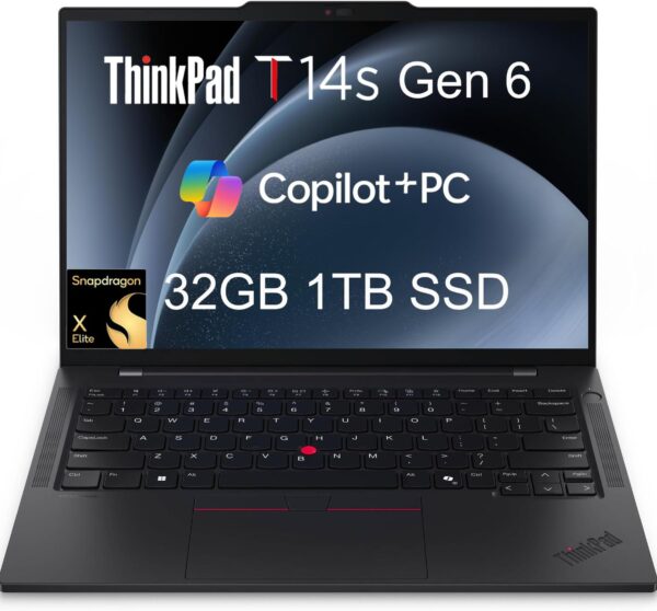 Amazon.com: Lenovo ThinkPad T14s Gen 6 21M1001YUS 14" Copilot+ PC ...