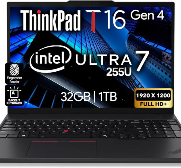 Amazon.com: Lenovo ThinkPad T16 Gen 4 AI Business Laptop 16" FHD+ ...