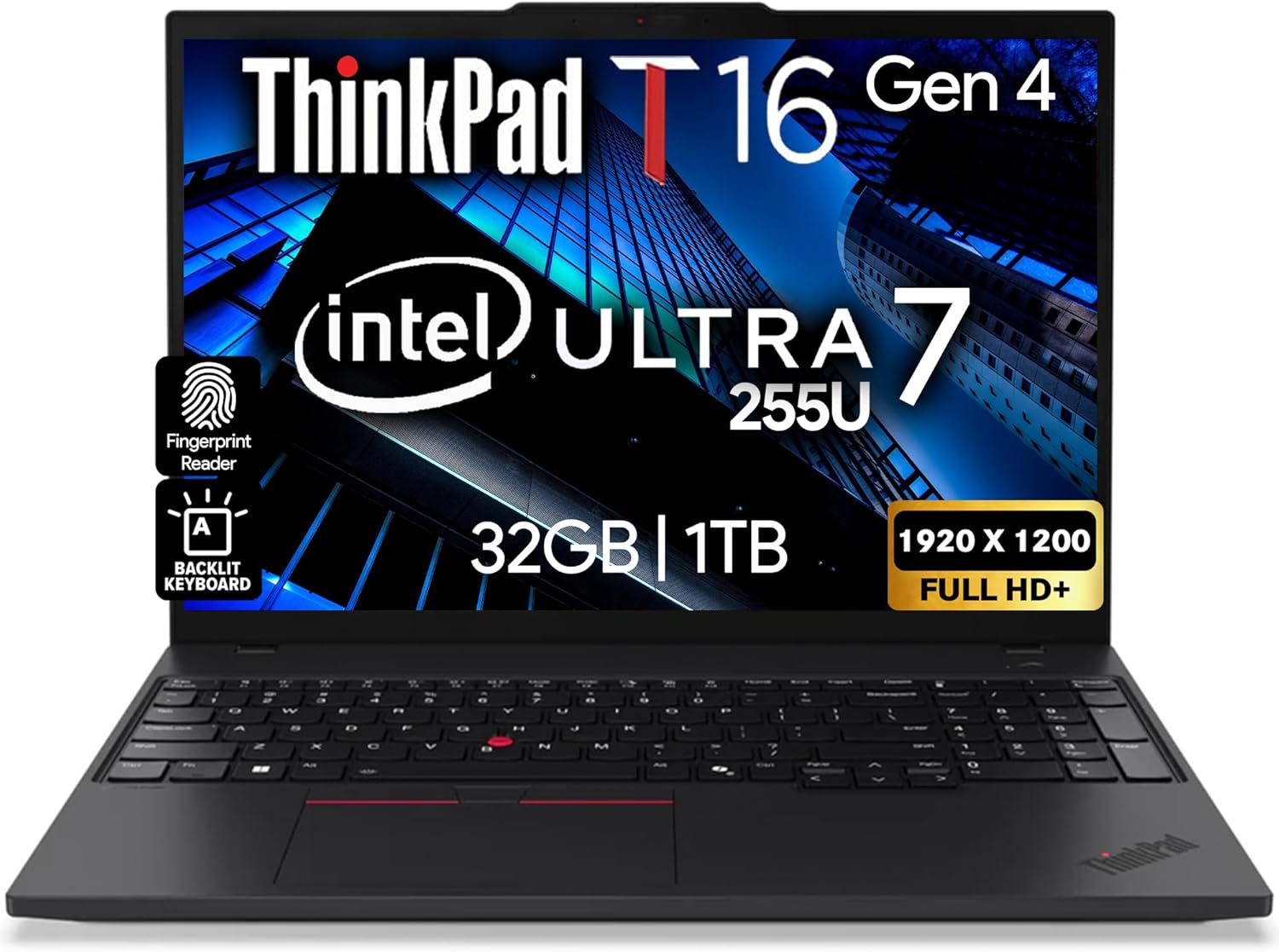 Amazon.com: Lenovo ThinkPad T16 Gen 4 AI Business Laptop 16" FHD+ ...