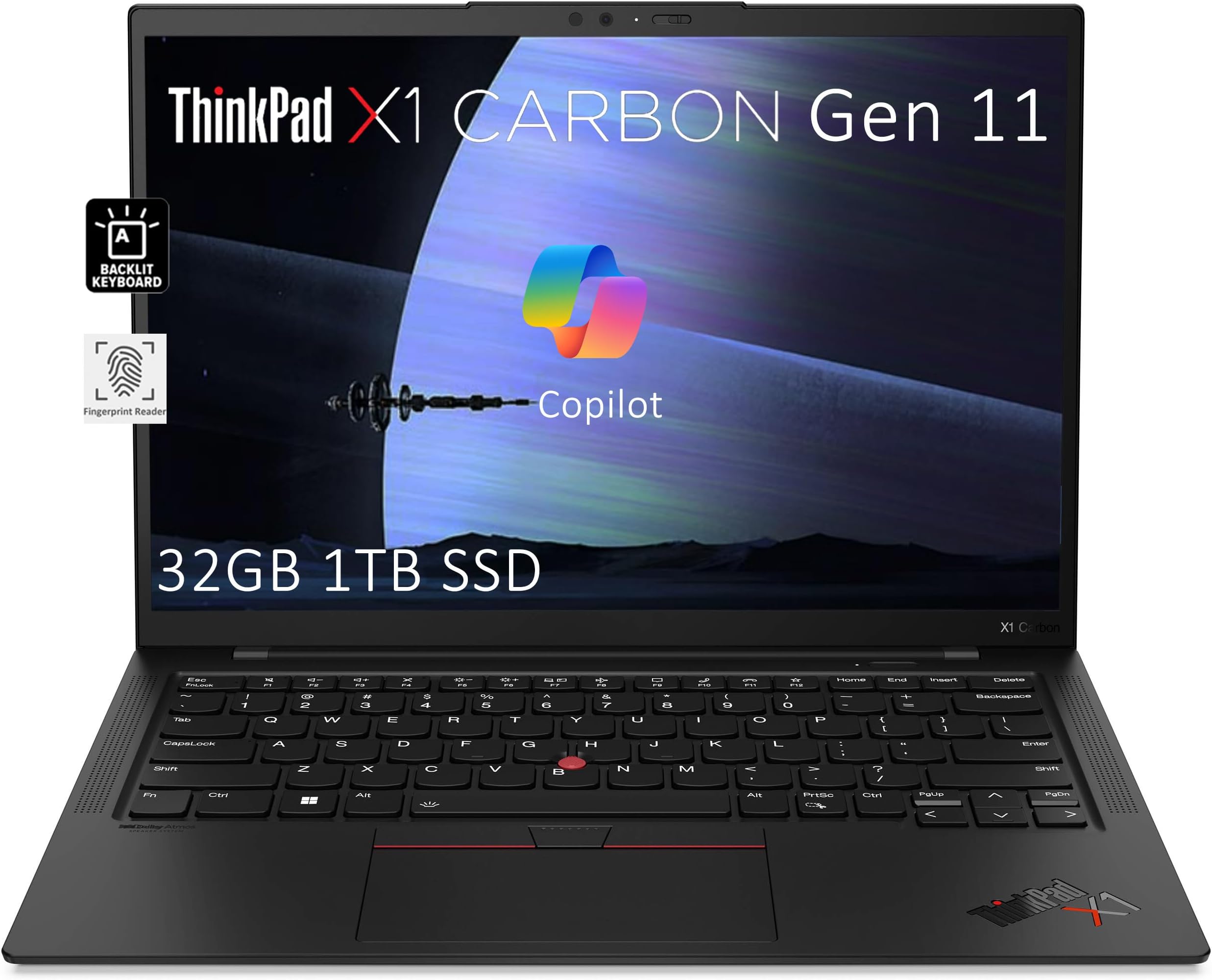 Amazon.com: Lenovo Gen 12 ThinkPad X1 Carbon Laptop (14" FHD+ ...