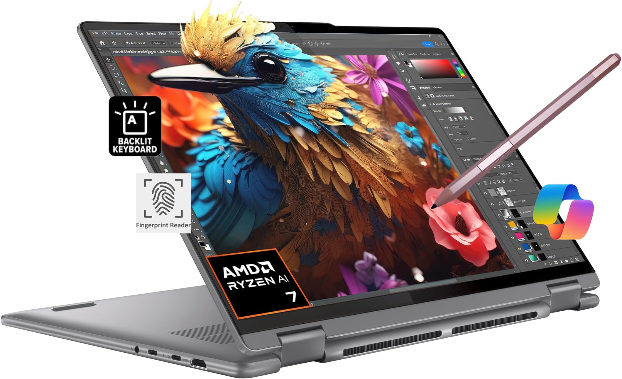 Amazon.com: Lenovo Yoga 9i AI Powered 2-in-1 Laptop 14.0" 120 Hz ...