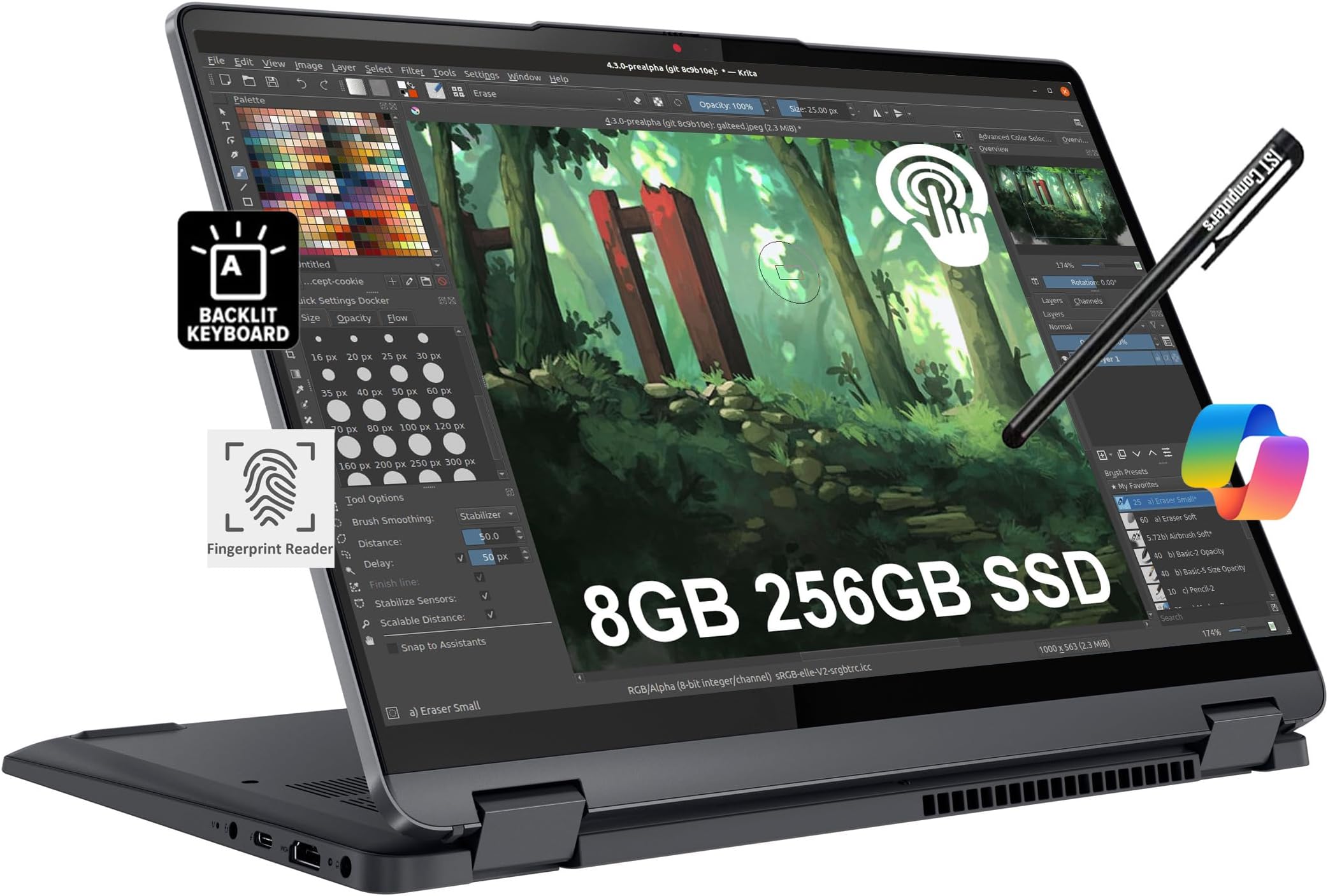 Amazon.com: Lenovo 2023 Yoga 7i 2-in-1 Laptop 14" 2.2K Touchscreen,13th ...