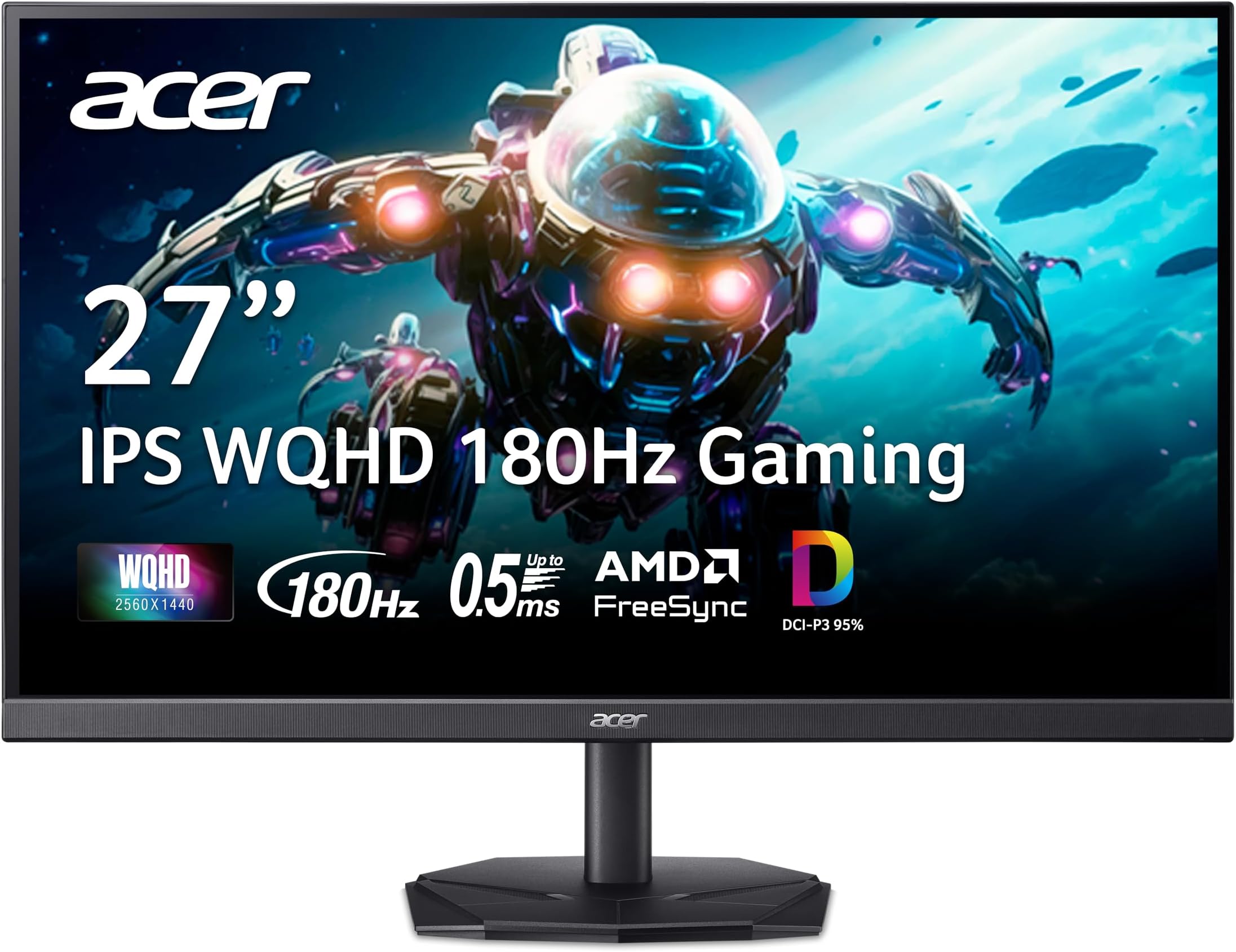 Amazon.com: MONITOR acer Nitro 27 Inch WQHD 2560 x 1440 ZeroFrame ...