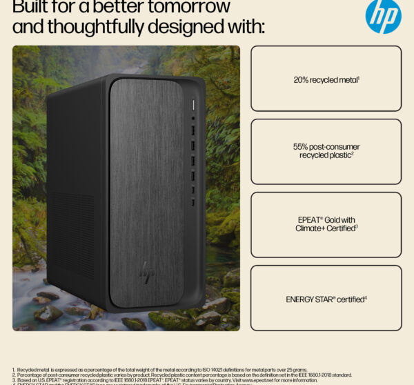 HP OmniDesk M02-0004na PC AMD Ryzen™ 7 8700F 8 GB DDR5-SDRAM 1 TB SSD ...