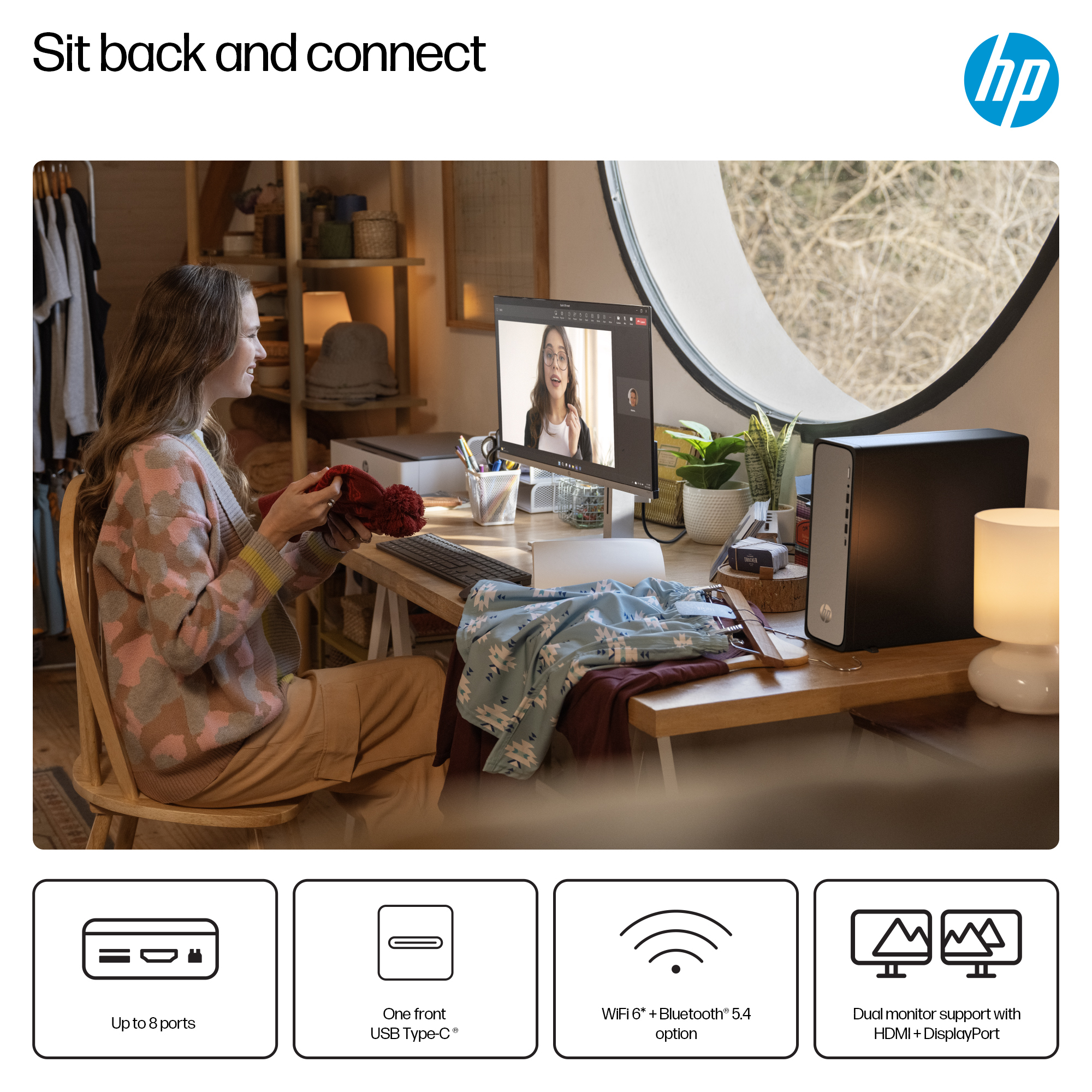 HP OmniDesk Slim S03-0009na Intel® Core™ i5 i5-14400 8 GB DDR5-SDRAM ...