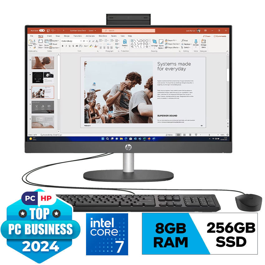 PC HP ProOne 240 G10 AIO (9H0B1PT) ( i7-1355U/8G/256GSSD/23.8FHD/IPS/WL ...