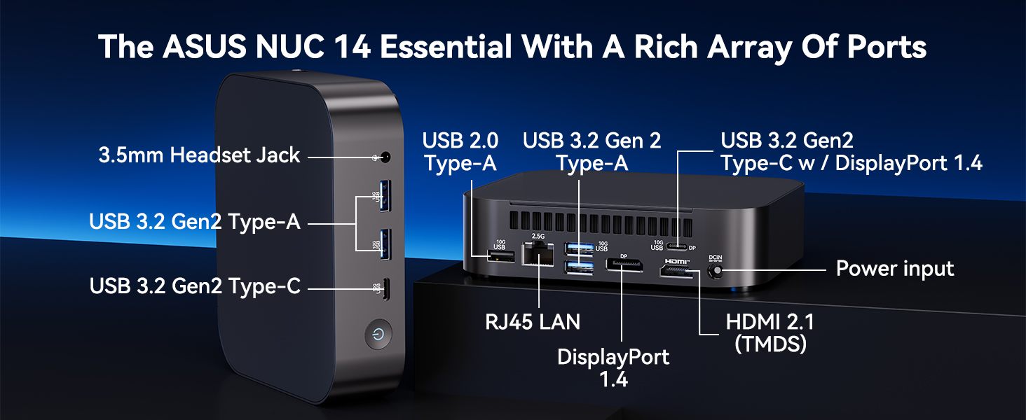 Amazon.com: Intel NUC 14, for ASUS NUC 14 NUC14MNK Essential Mini PC ...