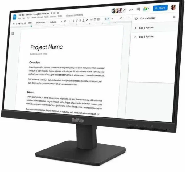 Lenovo ThinkVision S22-4e 21.5" IPS Computer Monitor - 1920x1080 ...