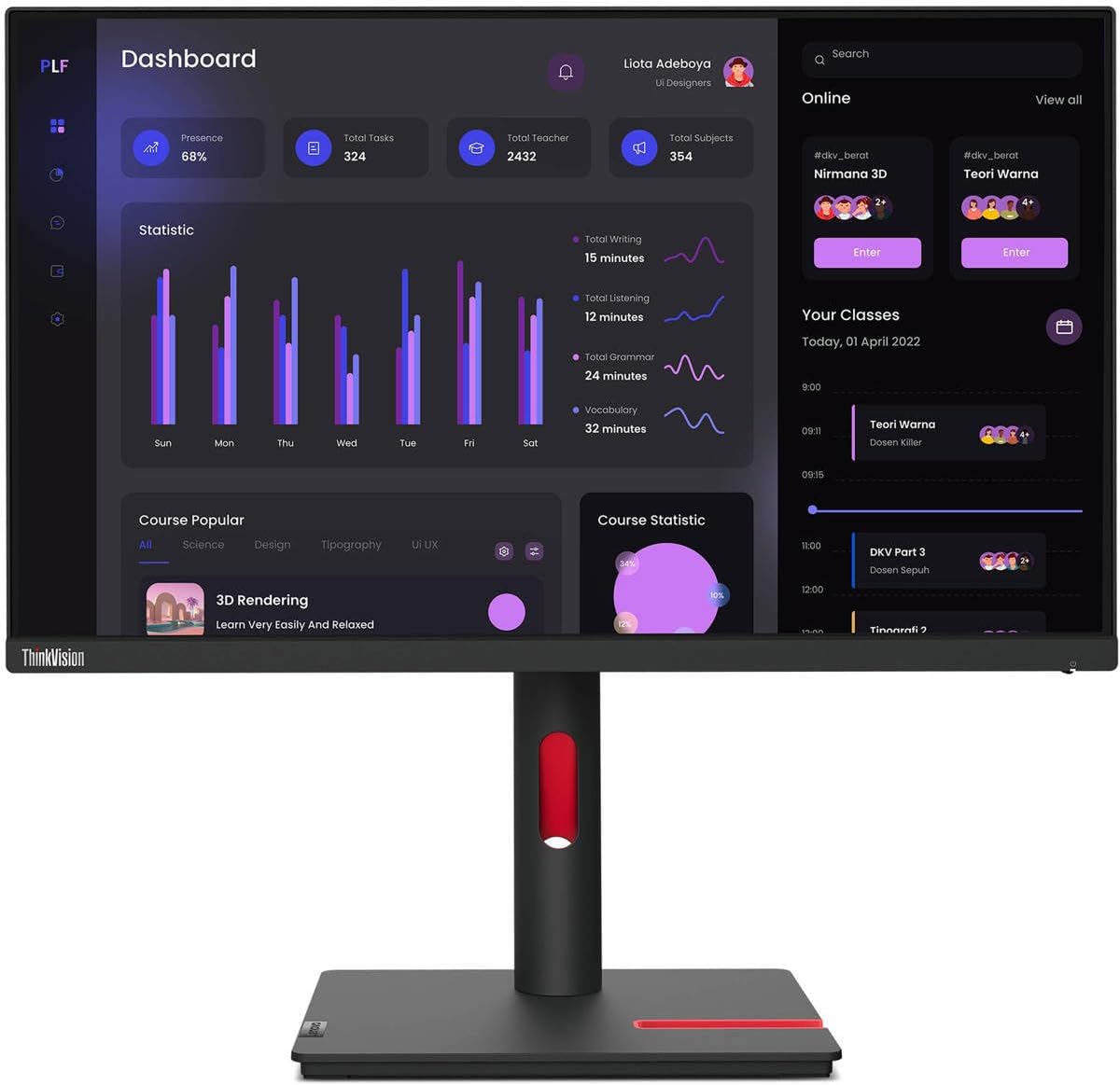 Amazon.com: Lenovo ThinkVision E22-30 22" Class Full HD LED Monitor ...