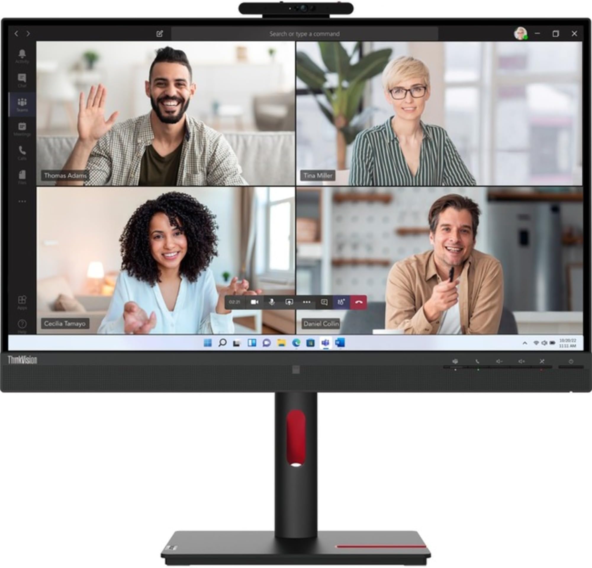 Amazon.com: Lenovo ThinkVision T27hv-30 27" Class Webcam WQHD LED ...