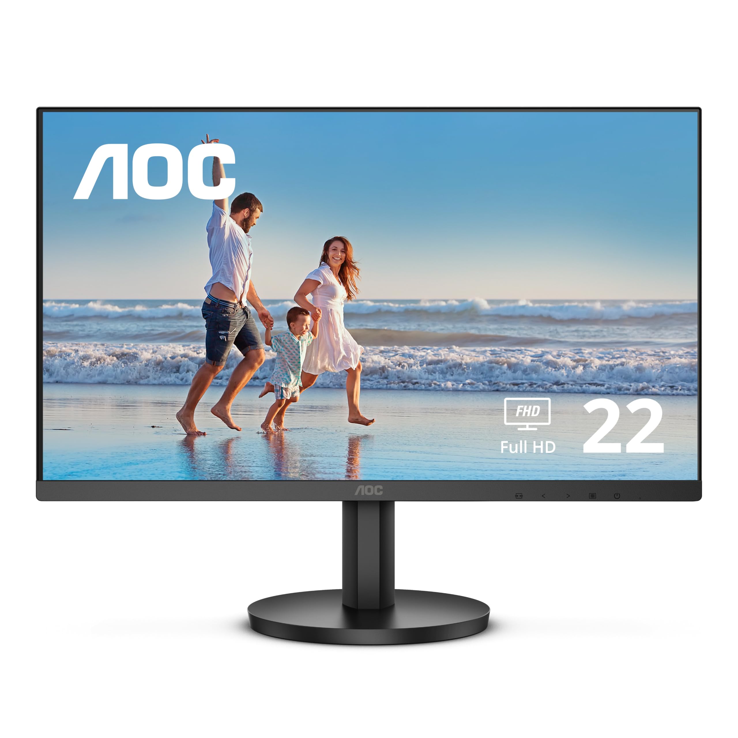 Amazon.com: AOC 22B3HM 22" Class Full HD 75Hz Monitor, Adaptive-Sync ...