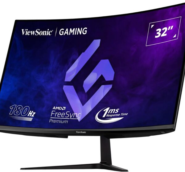 Amazon.com: ViewSonic VX3218C-2K 32 Inch Curved 1440p 1ms 165Hz Gaming ...