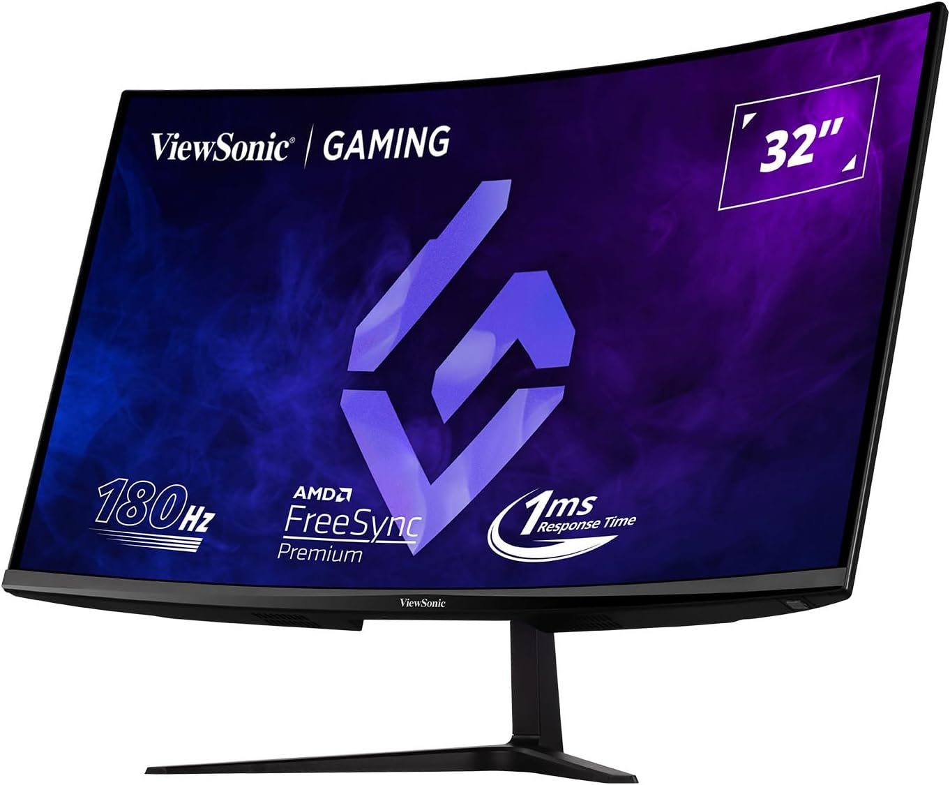 Amazon.com: ViewSonic VX3218C-2K 32 Inch Curved 1440p 1ms 165Hz Gaming ...