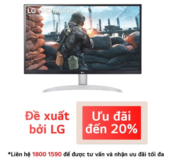 Màn hình máy tính LG UHD 4K 27" IPS VESA DisplayHDR™ 400 27UP600K-W ...