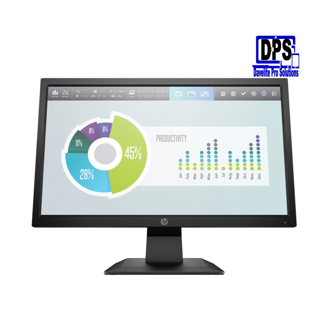 HP P22v G4 22 Inch HD LED Monitor (9TT53AA) HDMI + VGA - Davelite Pro ...