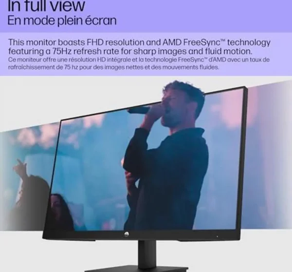 HP 23.8 inches V24i G5 FHD Monitor, AMD FreeSync Technology, HDCP ...